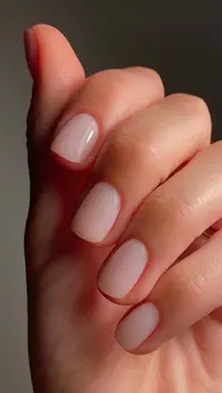 Close-up detail of premium gel manicure work